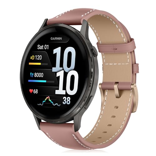 [VanHooc] ���v�o���h for Garmin Venu 4/3 45mm/Forerunner 570 47mm/Forerunner 265/255/255 Music �_�炩�� ������� PU���U�[ �����x���g Quick Release �r�W