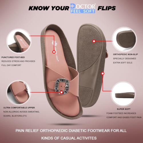 Image of Women Fashion Cross Strap Sliders with Crystal Buckle | Stylish Casual Slip-On Sandals for Women | Lightweight Comfort Slides Everyday Wear