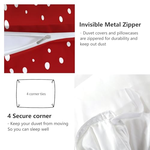 Housse de couette 220x240 douce en microfibre imprimée avec fermeture éclair - 8