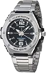 Casio MWA100H Series | Men’s Analog Watch |100M WR | Stainless Steel Bezel | LED Illuminator Backlight with Afterglow | Resin Band | 3 Hands (HR, MIN, SEC) | 3 Year Battery