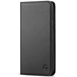 SHIELDON iPhone 11 Pro Case, Genuine Leather iPhone 11 Pro Wallet RFID Blocking Case with Viewing Stand and Card Slots, Flip Magnetic Cover Compatible with iPhone 11 Pro (5.8-inch 2019) - Black