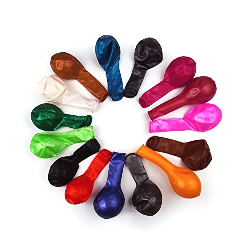 Balloons Assorted Colors, 130Pcs Party Balloons For Birthday Wedding Supplies 10 Inch, 13 Kinds Of Bright Pearlescent Colored Balloons Rainbow Latex Balloons For Christmas Valentines Day Decorations.… #TOP1