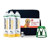 Dog Rescue Oxygen Kit – Portable Oxygen Supply for Pets for Transport and Rescue – Oxygen, Mask, Regulator, Tubing & Travel Case Included (33+ lbs)