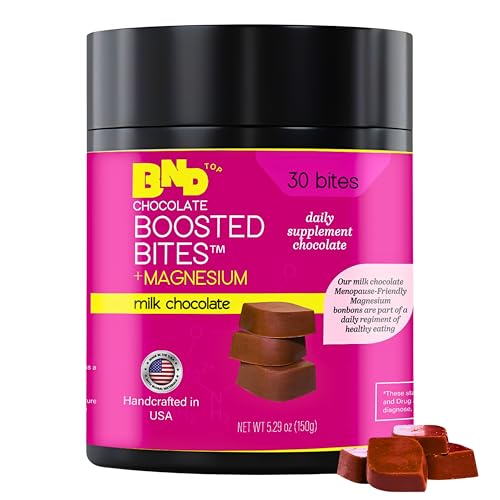 Chewable Magnesium Citrate– Delicious Milk Chocolate Bites – 30 Count