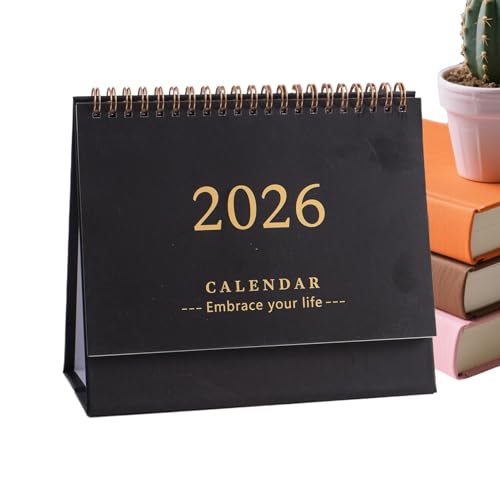 Calendario de Escritorio - Organizador Mensual de Papel para Escritorio 2026,Decoración del Hogar para Planificación Diaria Fechas Festivas Estudiantes y Profesores Dormitorio y Salón