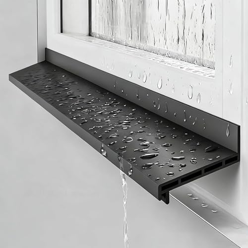 Burlete autoadhesivo de goma de 4,6 cm de ancho para desviar la lluvia exterior 2