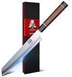 SHAN ZU 8 Inch Japanese Bread Knife, 9 L...