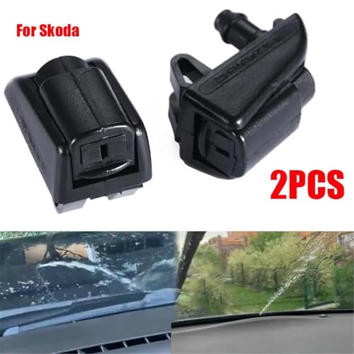 Buse lave-glace Skoda Octavia gicleur bouche solution visibilite avant 1Z0955985 2pcs