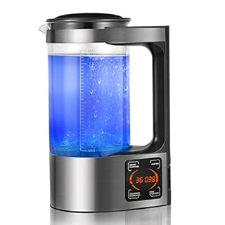 Aomdom Générateur d'eau Hydrogène, 2L de Grande Capacité Générateur Ionisée eau Alcaline eau avec Fonction Thermostat et écran Tactile LED pour en Famille