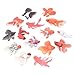 CHZIMADE - Adesivi trasparenti a forma di pesce rosso tropicale, in PVC, per scrapbooking, fai da te, confezione regalo, 30 pezzi