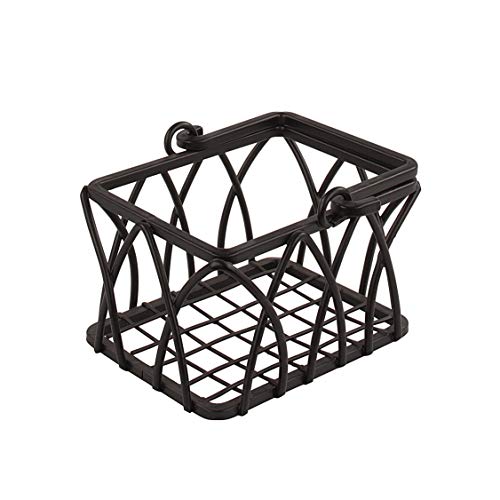 Spectrum Diversified Twist Sugar & Sweetener Holder Sugar Packet Basket, Coffee Accessories For Restaurants & Homes, Tea Bag Holder & Coffee Station Organizer, Black #TOP7