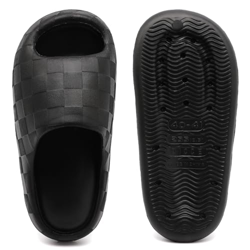 Slides for Women Men, Waterproof Cloud Slides Indoor,Quick Drying Shower Shoes, Soft House Slippers for Woman4