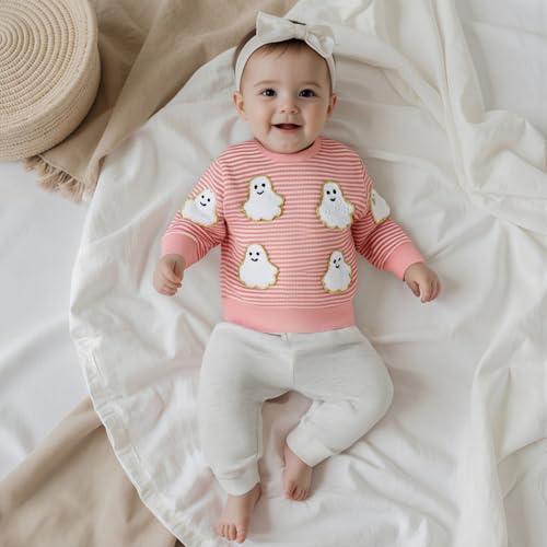 Toddler Baby Boy Girl Halloween Sweatshirt Long Sleeve Letter Print Shirt Pullover Sweater Top Fall Winter Clothes3