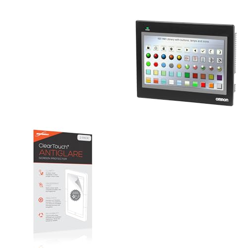 BoxWave Screen Protector Compatible with Omron Basic Programmable Terminal TW01B - ClearTouch Anti-Glare (2-Pack), Anti-Fingerprint Matte Film Skin