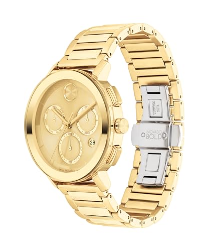 Movado Bold Evolution 2.0 Men's Watch - Swiss Quartz, Stainless Steel Link Bracelet - 3 ATM Water Resistance2