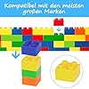 Cabeeskii Große Bausteine, 168 Teile Steine in 6 Farben und 2 Maße, kompatibel mit Duplo und Allen führenden Marke, ideales Spielzeug für Kinder ab 3 Jahre #4