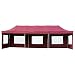 Produktbild Nexos Profi Faltpavillon Partyzelt Pavillon 3x9 m mit Seitenteilen - hochwertige Ausführung - wasserdichtes Dach mit PVC-Coating - 270 g/m² incl. Tragetasche und Zubehör  Farbe: