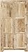 Produktbild Kare Design Puro Schrank, Kleiderschrank Massivholz, Flurschrank Holz, (H/B/T) 190x100x58cm