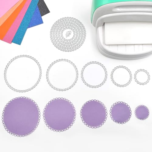 Pochoirs de découpe scrapbooking avec matrices fleurs et rectangles pour loisirs créatifs
