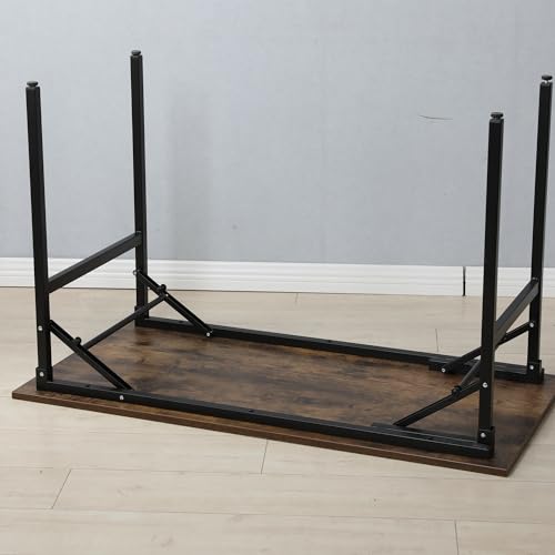 Petite table d'ordinateur pliable 80 cm peu encombrante pour bureau à domicile