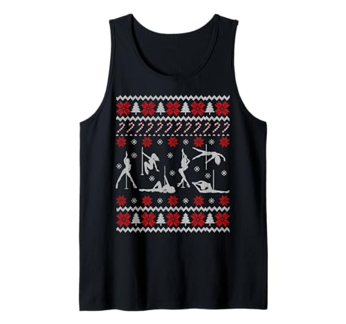 Pull Amusant Pole Dance Ugly Christmas Sweater Dancing Xmas Gift Débardeur