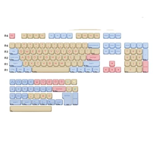 KBDiy ���g���}�V���}���L�[�L���b�v ISO PBT KOA MX �X�C�b�`�Q�[�~���O���J�j�J���L�[�{�[�h 60he F75 �L�[�L���b�v�Z�b�g(Marshmallow-EN)