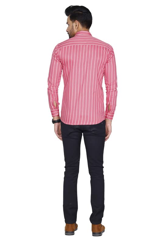 Image of Pure Cotton Solid Slim Fit Semi Casual Shirt for Men's & Boy's (Pack of 1)