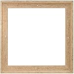 PIXY CANVAS Floater Cadre 8x8 pour 3/4 (0.75) profondeur Canvas Peintures/Imprimés Canvas/ Bois Canvas Panneaux/Art de la ville/Décor de la maison/Arts (or scratché) & Crème, 8 x 8 de pouce, carré)