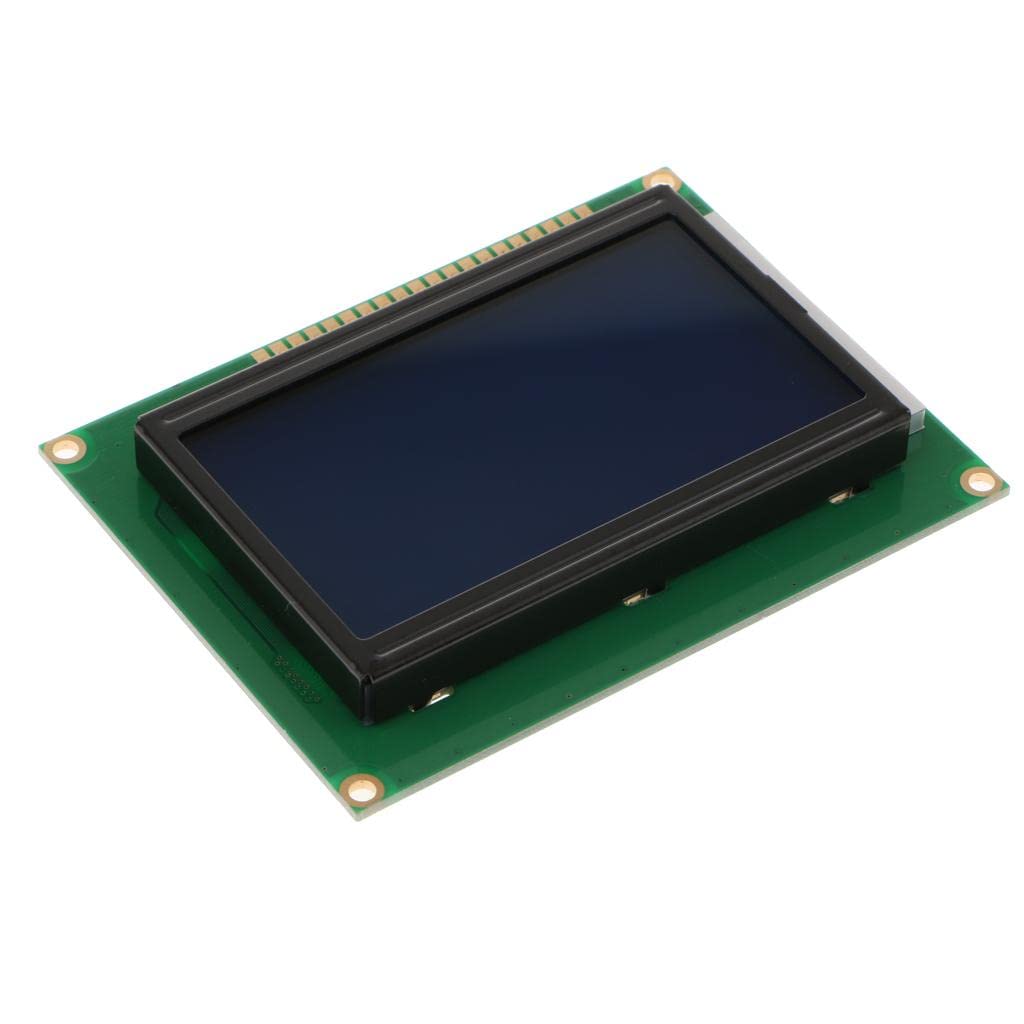 Jojomis 128x64 5V LCD Display Controller Module with Blue Backlight for