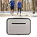 Simple Walking Pedometer 3D Step Counter with Clip for Men Women Tracking Steps Walking Distance Calories CR 797 Battery Powered Solar Power Supply (Silver)