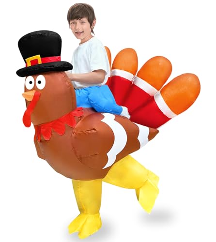 Disfraz Inflable de Pavo para Niños Camlinbo miniatura 1