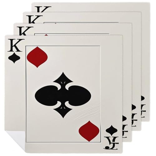 Servilletas de Tela Spades K Poker 18.7x18.7 pulgadas 6 Pzs miniatura 1