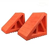 HOXWELL 2 pcs Camper RV Leveling Blocks Wheel Chocks, Premium Heavy Duty Vehicle Wedge Design Chocks...