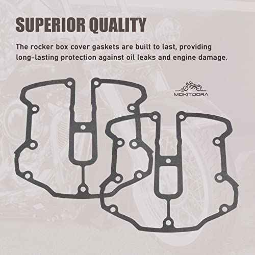 Mokitdora Gasket M-Eight Rocker Box Cover Gaskets Pair For Harley M8 #TOP4