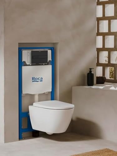 Roca ONE A890188206 Dual-Entladungsplatte, PL7, Mattschwarz, Kunststoff