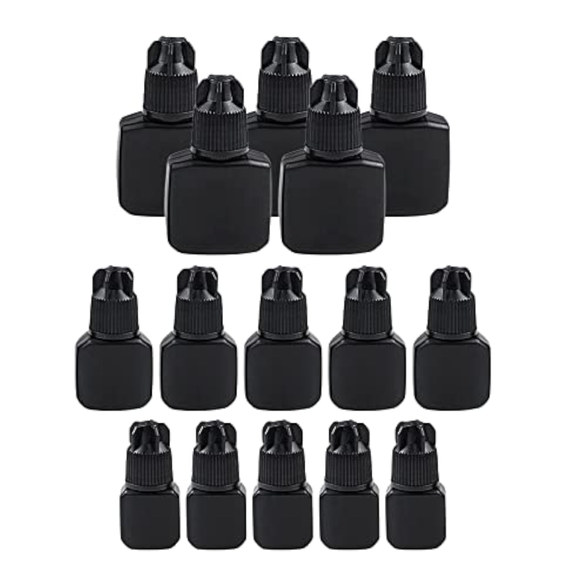 2x5 Pcs Empty Glue Bottles Eyelash Extensions Storage Container