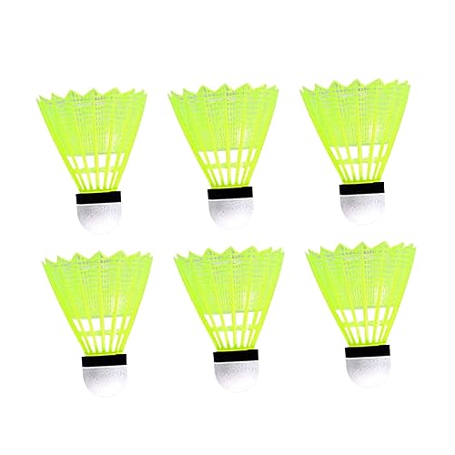 CORHAD Outdoor Badminton Set 6pc Nylon Shuttlecocks High Elasticity Durable for Training Fitness and Family Games