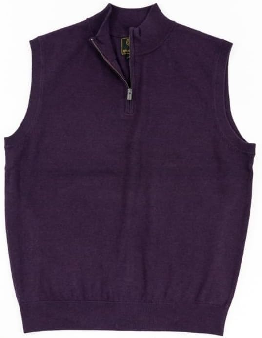 FX Fusion Solid Color 1/4 Zip Sweater Vest