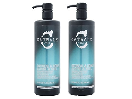 Tigi Catwalk Oatmeal & Honey Nourishing Conditioner Balances Moisture Content of Hair from 2 Pack (2 x 750 ml)