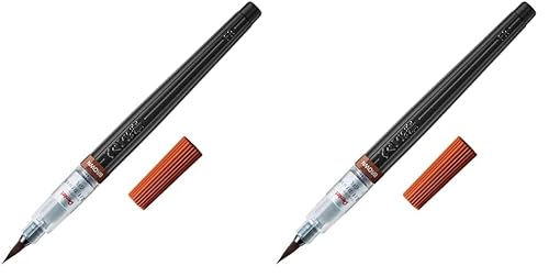 ぺんてる 筆ペン アートブラッシュ XGFL-106 ブラウン (× 2)の商品画像（Amazon）