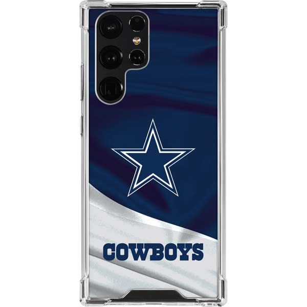 Skinit Clear Phone Case Compatible with Galaxy S23 Ultra - Officially Licensed NFL Dallas Cowboys Design