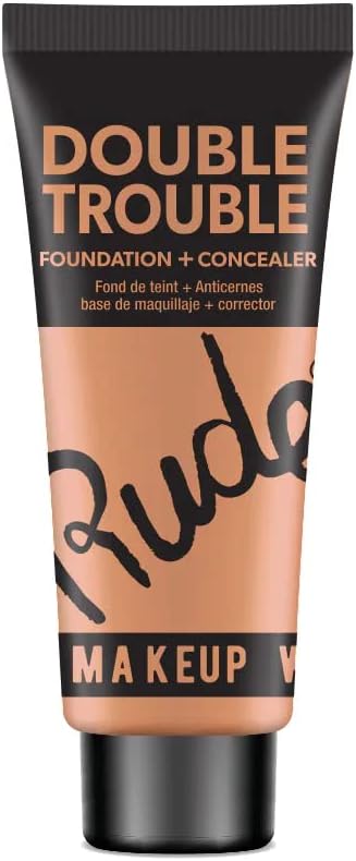Rude Cosmetics Double Trouble Foundation + Concealer - Hazel 14