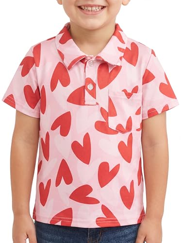 Image of Unique Baby Moisture Wicking Kids Polo Shirts for Toddler Boys Polo Shirt