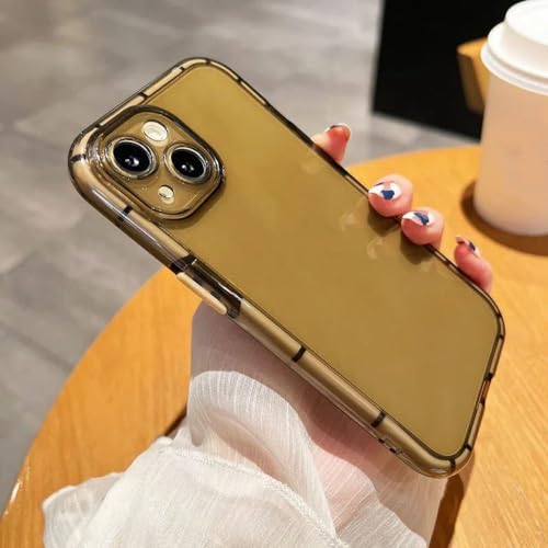 Housse iPhone 12 transparente café idéale pour le bureau et les sorties