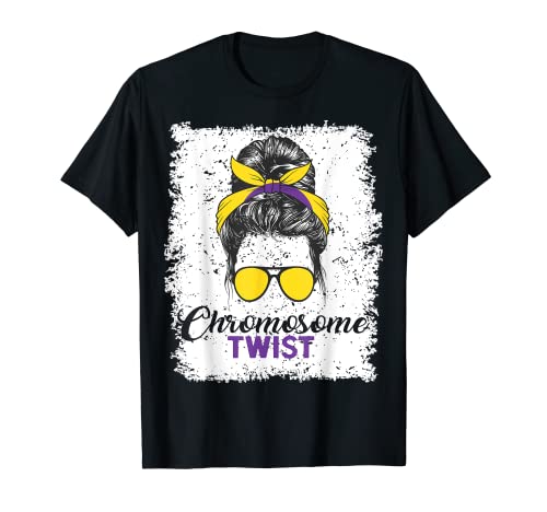 Intersex Pride Flagge Lustiges intersexuelles Chromosome Zitat T-Shirt