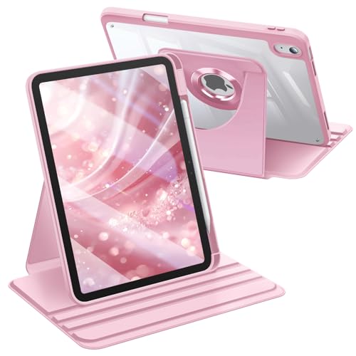 Protection Transparente iPad 11 Pouces 2025 Fintie au Design Pivotant Rose Sakura
