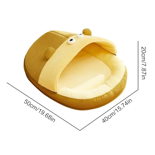 Lit pour chat avec support de cou et niche lavable douillette - 3