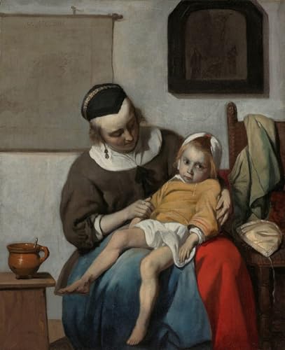 Peinture célèbre de Gabriel Metsu : chef-d'œuvre imprimé sur toile canvas 60x90