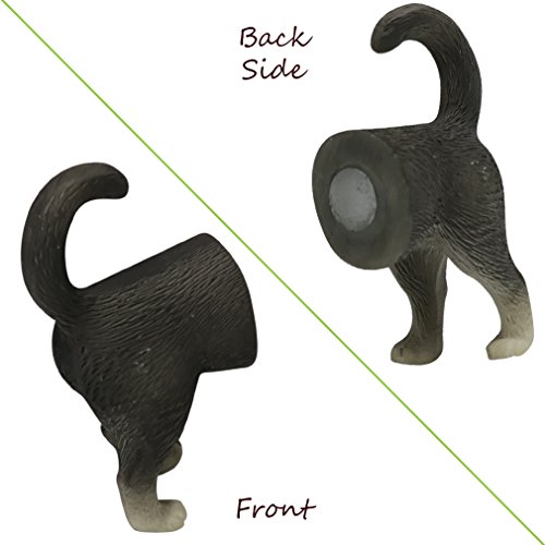 Imanes decorativos de gato para refrigerador, paquete de 6 miniatura 7