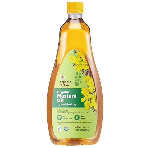 ORGANIC TATTVA Unrefined Mustard Sarso Cooking Oil 1L